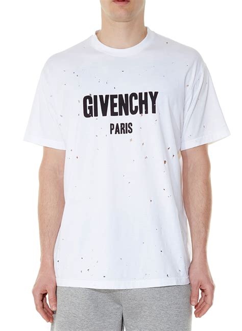 givenchy paris t shirt cheap|givenchy t shirt with holes.